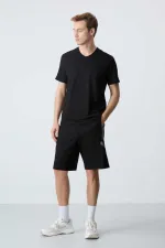 Short basique confort Tommylife pour homme, modèle 81281, noir.