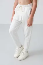 Ensemble de survêtement à capuche coupe standard pour filles de 3 à 9 ans Tommylife Wholesale 75148 Écru