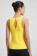 Débardeur de sport femme Tommylife Wholesale Lemon, coupe standard, dos croisé - 97296