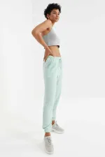 Pantalon de jogging Tommylife Wholesale vert aqua à cordon de serrage pour femme - 94620