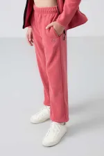 Pantalon de jogging Tommylife pour filles de 7 à 15 ans, coupe standard, référence 75155, rose sauvage.