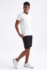 Short basique pour homme Tommylife, noir, à lacets, coupe standard - 81212