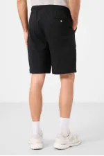 Short chino extensible léger, coupe standard, tissé, Tommylife Wholesale, noir, référence 81291