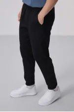 Pantalon chino extensible léger tissé coupe standard Tommylife Wholesale 82175 Noir