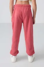 Pantalon de jogging Tommylife pour filles de 7 à 15 ans, coupe standard, référence 75155, rose sauvage.