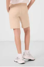 Tommylife Toptan Pamuklu Yumuşak Dokulu Standart Fit Basic Erkek Çocuk Şort 11289 Bej