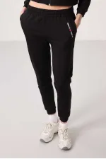 Ensemble de survêtement Tommylife Wholesale pour femme, à capuche et fermeture éclair, coupe oversize - 95328 Noir