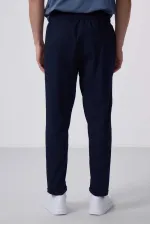 Tommylife Toptan Standart Fit Dokuma Hafif Esnek Chino Pantolon 82175 Lacivert