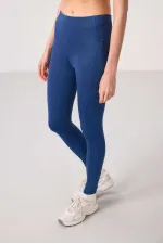 Tommylife Toptan Polyester Esnek Standart Fit Performans Kadın Tayt - 94667 Parlament