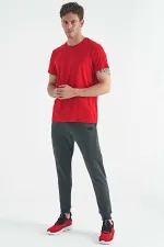 Tommylife Wholesale Calvin Klein Crew Neck Standard Fit Basic Men's T-Shirt 88245 Red