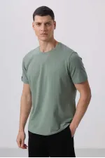 T-shirt basique pour homme Tommylife Wholesale, col rond, coupe standard, motif cactus, référence 87911