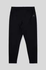 Tommylife Toptan Siyah Yüksek Bel Toparlayıcı Battal Büyük Beden Kadın Tayt - 94650