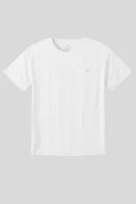 Tommylife Toptan Beyaz O Yaka Basic Battal Büyük Beden Kadın T-Shirt - 97308