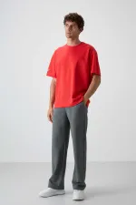 Tommylife Toptan O Yaka Oversize Baskılı Erkek T-Shirt 88369 Fiesta