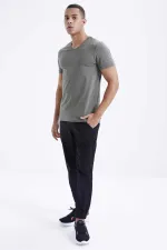 T-shirt basique Tommylife pour homme, col V, coupe standard, référence 87912 Çağla (vente en gros)