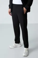 Tommylife Wholesale Casual Fit Basic Men's Tracksuit Set 85260 Black