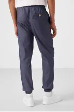Jean chino extensible léger, coupe standard, tissé, Tommylife Wholesale, bleu marine, référence 82176