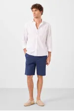 Short chino extensible léger, coupe standard, tissé, Tommylife Wholesale 81291 Parliament