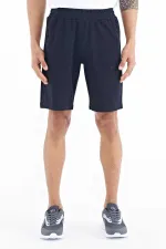 Tommylife Toptan Ryan Standart Kalıp Basic Erkek Şort 81239 Lacivert
