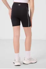 Tommylife Toptan Esnek Standart Fit Basic Performans Kız Çocuk Tayt 75189 Siyah