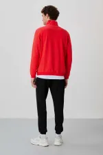 Tommylife Toptan Herbert Standart Kalıp Dik Yaka Erkek Eşofman Takım 85233 Fiesta - Siyah