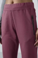 Pantalon de survêtement Tommylife Wholesale Soft Cherry pour femme, avec poches zippées, coupe confortable et jambes classiques - 94195