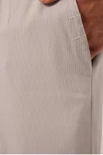 Pantalon chino extensible léger, coupe standard, tissé, Tommylife Wholesale, couleur pierre (réf. 82176).