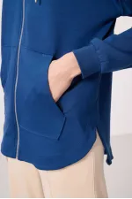 Sweat-shirt tunique oversize à capuche en tissu doux Tommylife Wholesale pour femme - 97302 Parliament