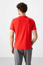 Tommylife Toptan V Yaka Standart Kalıp Basic Erkek T-Shirt 87912 Fiesta