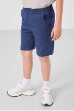 Tommylife Toptan Pamuklu Oversize Fit Dokuma Hafif Esnek Chino Erkek Çocuk Şort Takım 11277 Taş-Parlament