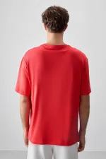 Tommylife Toptan O Yaka Oversize Baskılı Erkek T-Shirt 88357 Fiesta