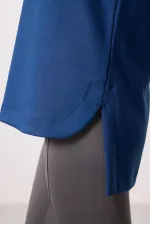 Tommylife Toptan Yumuşak Dokulu O Yaka Rahat Form Kadın Tunik Sweatshirt - 97305 Parlament