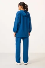 Ensemble tunique de survêtement oversize à capuche et texture douce Tommylife pour femme - 95348 Parliament