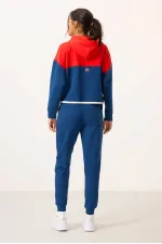 Tommylife Wholesale Parliament Hooded Color Block Women's Tracksuit Set - 95327