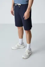 Tommylife Toptan Comfort Fit Basic Erkek Şort 81275 Lacivert