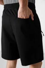 Tommylife Wholesale Standard Fit Basic Men's Shorts 81136 Black