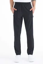 Bas de survêtement Tommylife pour homme, coupe classique, coupe standard, trois poches, 84768, noir