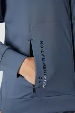 Survêtement à capuche pour femme Tommylife, modèle standard, vente en gros, 95306, pétrole