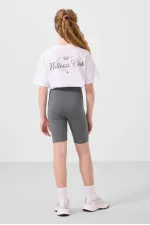 KIZ GARSON TAYT TAKIM T-SHIRT/KISA TAYT Beyaz/Haki