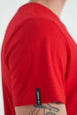 Tommylife Wholesale Calvin Klein Crew Neck Standard Fit Basic Men's T-Shirt 88245 Red