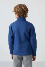 Tommylife Toptan Garson Boy Dik Yaka Standart Kalıp Basic Erkek Çocuk Sweatshirt 11245 Parlament