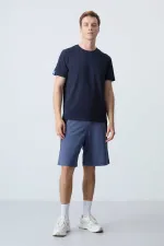 Short basique confort Tommylife pour homme, coloris pétrole, référence 81280 (vente en gros)