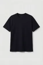 T-shirt homme Tommylife bleu marine, coupe confortable, souple et respirant - 88495