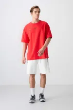 Tommylife Toptan O Yaka Oversize Baskılı Erkek T-Shirt 88323 Fiesta