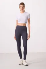 Tommylife Wholesale Polyester Standard Fit Stretch Performance Women's Leggings - 94666 Anthracite