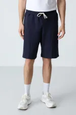 Short basique confort Tommylife pour homme, modèle 81277, bleu marine