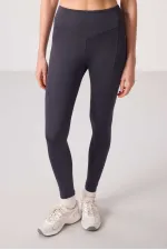Tommylife Wholesale Polyester Standard Fit Stretch Performance Women's Leggings - 94666 Anthracite