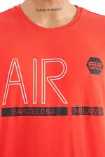 Tommylife Wholesale Conan Crew Neck Standard Fit Printed Men's T-Shirt 88209 Fiesta