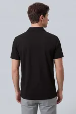 T-shirt polo marron Tommylife Wholesale pour homme, coupe confortable, texture douce - 88496