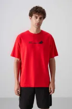 Tommylife Toptan O Yaka Oversize Baskılı Erkek T-Shirt 88330 Fiesta